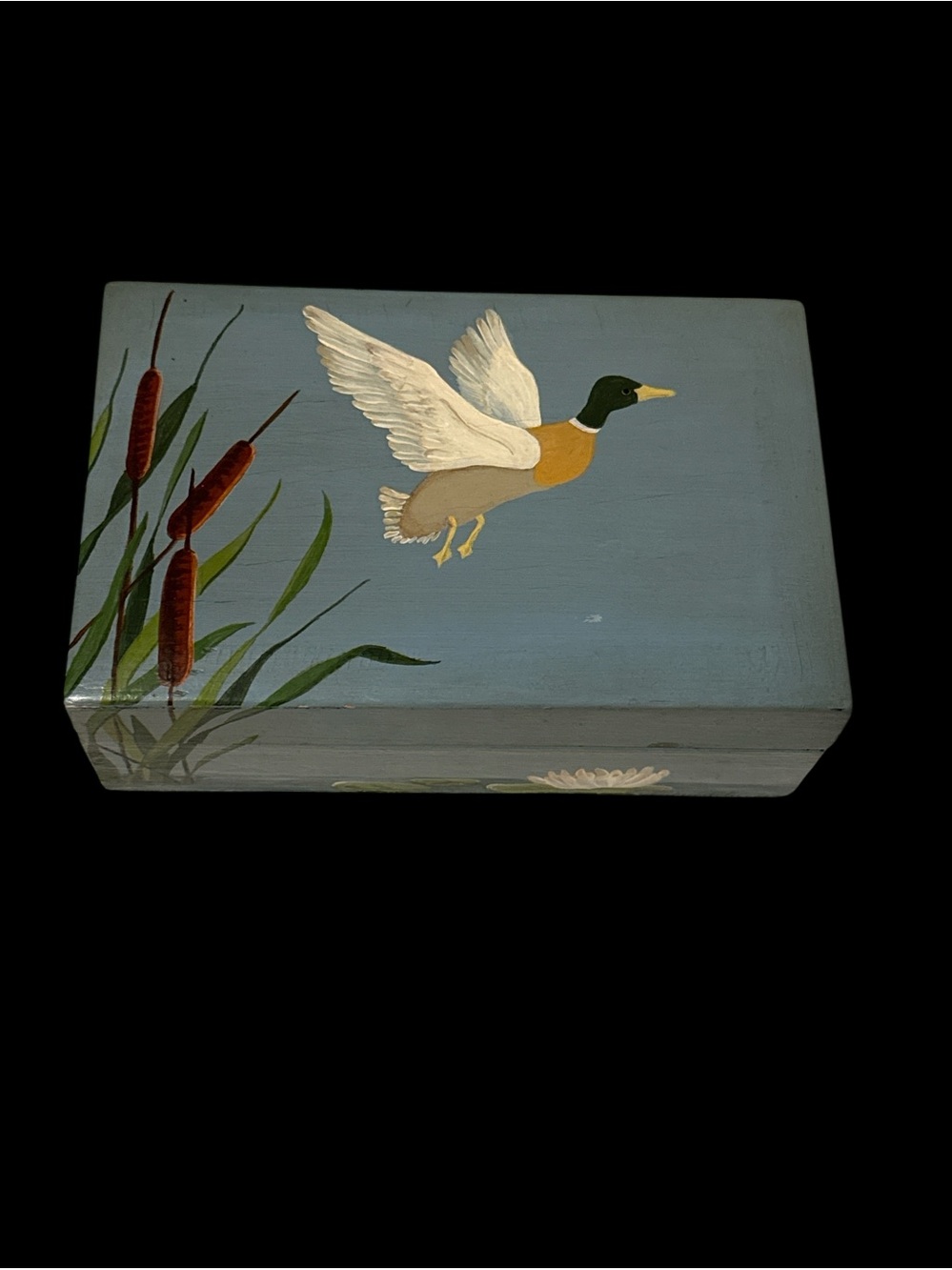 Vintage Handpainted Trinket Box